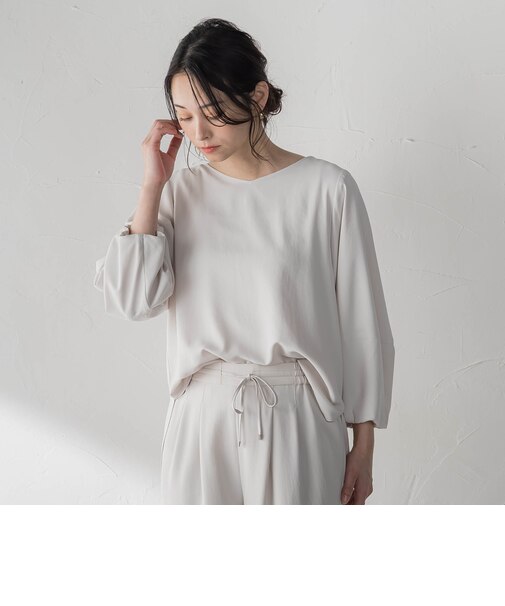 【涼・美・楽】デザインスリーブブラウス