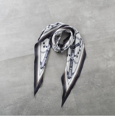 ダイヤ馬具柄スカーフ