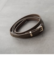 ナローロングレザーベルト