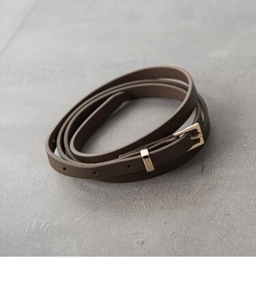 ナローロングレザーベルト