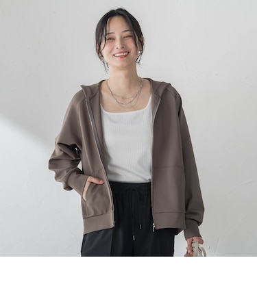 【WEB限定】≪真夏も活躍！≫サラっと快適 多機能ジップパーカー