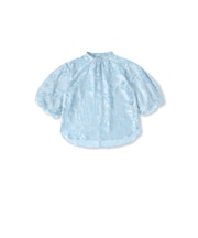 フラワーオパールプリントブラウス