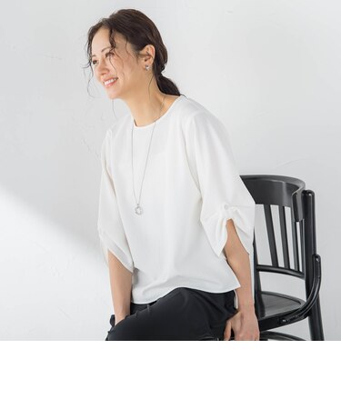 【WEB限定】≪即着映え！≫デザインスリーブブラウス