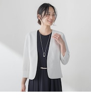 ジャージーノーカラージャケット