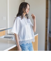 エディター東原妙子×LAUTREAMONT/レースシャツ