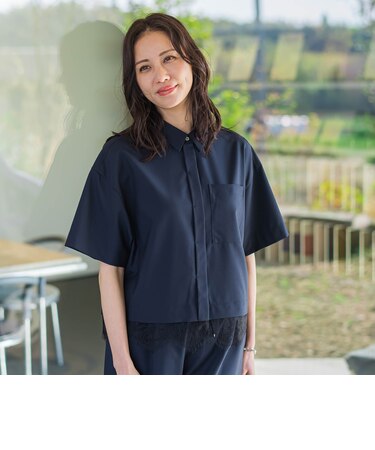 エディター東原妙子×LAUTREAMONT/レースシャツ