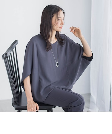 涼・美・楽ポンチョブラウス≪WEB限定カラーあり≫