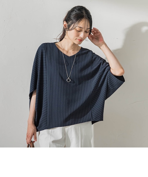 涼・美・楽ポンチョブラウス≪WEB限定カラーあり≫