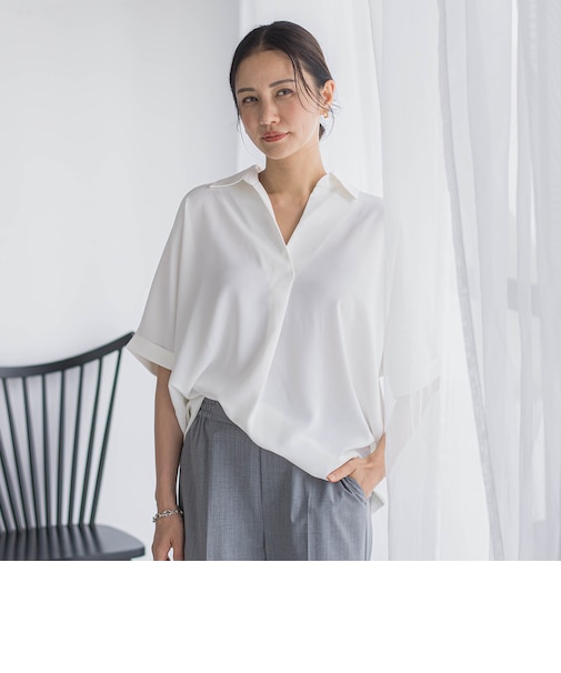 【WEB限定】クールアップブラウス≪セット着用可≫
