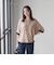 【skinea】≪着る化粧品≫ドルマンスリーブ五分袖ニット