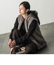 タフタファーリバーシブルジレ