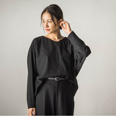 【暖・美・楽】両面起毛ドルマンスリーブブラウス