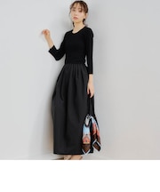 ニットドッキングワンピース≪手洗い可能≫