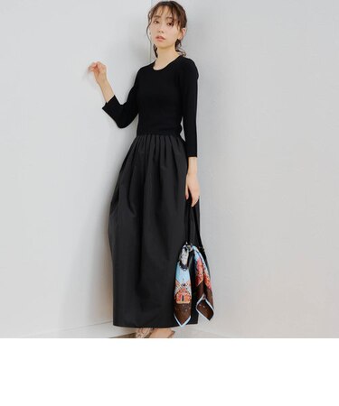 ニットドッキングワンピース≪手洗い可能≫