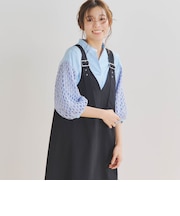 袖レーススキッパーブラウス≪手洗い可能≫