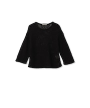 7分袖メッシュニット≪手洗い可能≫