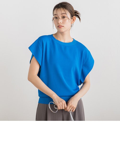 WEB限定】モヘヤラメVネックショートプルオーバー≪手洗い可能