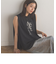 クレープジョーゼットロゴTシャツ≪洗濯機で洗える≫