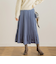 【WEB限定】ピーチサテンプリーツスカート≪手洗い可能≫