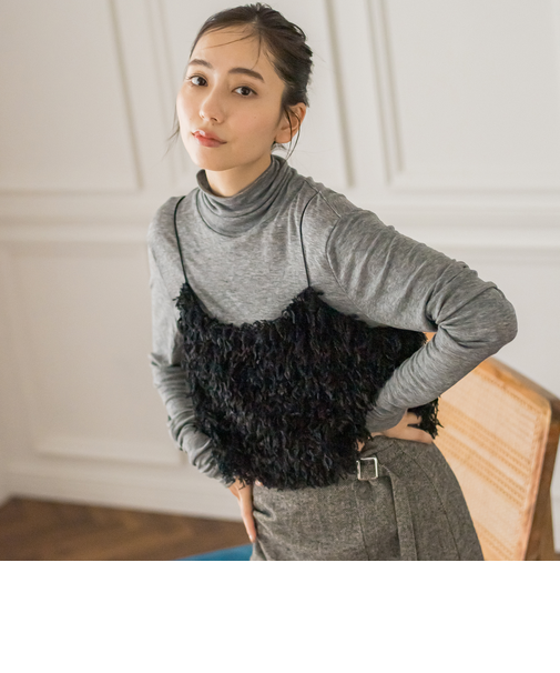 ウール混ライトテレコタートル≪洗濯機で洗える≫