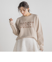 【新色追加】ロゴジャガードニット≪手洗い可能≫