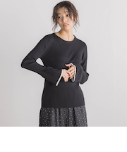 【WEB限定】配色フレアスリーブ≪手洗い可能≫