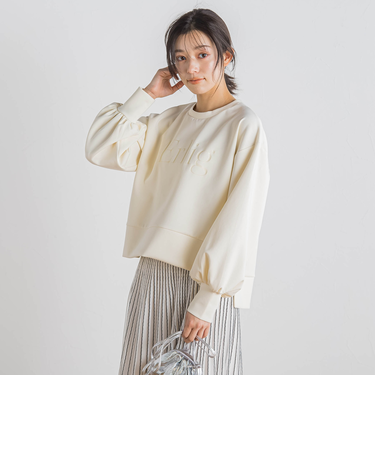 【WEB限定】クリアロゴプリントプルオーバー≪洗濯機で洗える≫