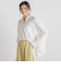 【WEB限定】ストライプショートシャツ≪洗濯機で洗える≫