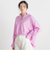 【WEB限定】ストライプショートシャツ≪洗濯機で洗える≫