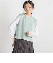 ラメ片畦ベスト≪手洗い可能≫