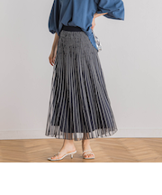 シアーストライプスカート≪手洗い可能≫