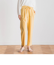 【WEB限定】サークルストレッチテーパードパンツ≪洗濯機で洗える≫