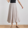 【WEB限定】麻調シアーシャーリングフレアスカート≪手洗い可能≫