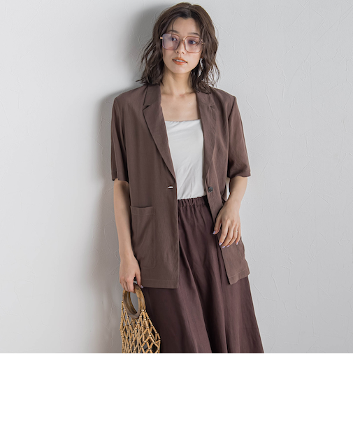 TR強撚気流染めジャケット≪手洗い可能≫