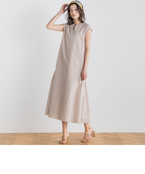 Freada インド胸キルトプリントワンピース ベージュ インド胸キルトプリントワンピース｜フリークスストアの通販｜&mall