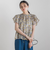 【WEB限定】フラワープリントブラウス≪手洗い可能≫