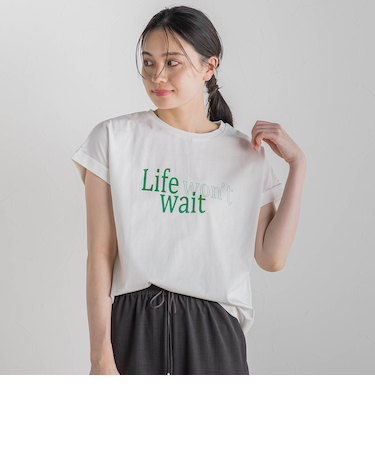 ドライタッチコットンNEWロゴTシャツ≪洗濯機で洗える≫