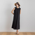 【WEB限定】リネンライクカノコノースリワンピース≪手洗い可能≫