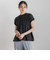 【WEB限定】シルキーシャーリングブラウス≪手洗い可能≫