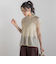 【WEB限定】シルキーシャーリングブラウス≪手洗い可能≫