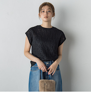 【WEB限定】ジャガードニット≪手洗い可能≫