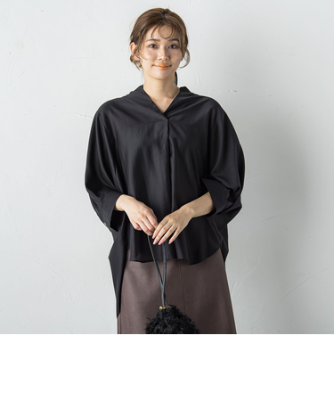 セミシアースキッパーブラウス≪洗濯機で洗える≫