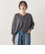Vネックバイカラープルオーバー≪手洗い可能≫