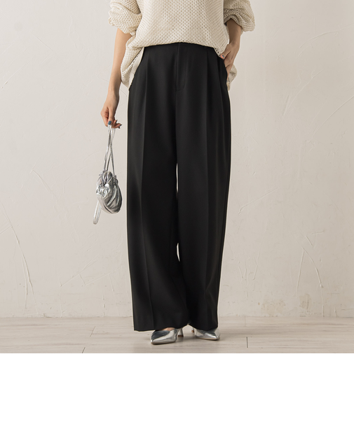 【新色追加】両面起毛ストレッチパンツ≪洗濯機で洗える≫