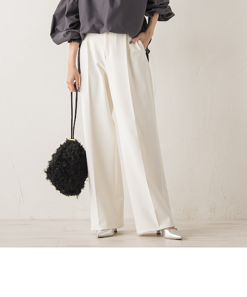 【新色追加】両面起毛ストレッチパンツ≪洗濯機で洗える≫