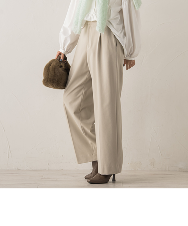 【新色追加】両面起毛ストレッチパンツ≪洗濯機で洗える≫