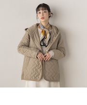 【WEB限定】ポリエステルタフタキルトコート