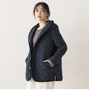 【WEB限定】ポリエステルタフタキルトコート