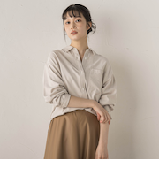 【WEB限定】E/Nピーチシャツ≪手洗い可能≫