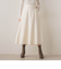 【WEB限定】ライトジャージメルトンスカート≪手洗い可能≫